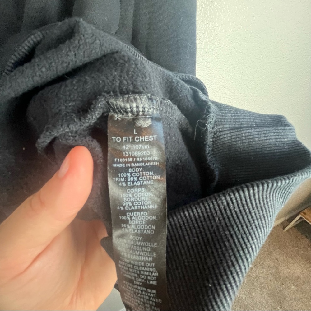 ASOS Black Quarter-Zip Sweatshirt with Silver Zip - Picture 4 of 6